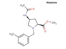 methyl (4S)-4-(acetylamino)-1-(3-methylbenzyl)-L-prolinate