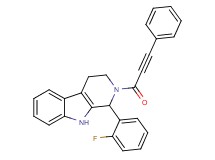 1-(2-fluorophenyl)-2-(3-phenyl-2-propynoyl)-2,3,4,9-tetrahydro-1H-beta-carboline