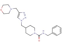 N-benzyl-4-{[4-(4-morpholinylmethyl)-1H-1,2,3-triazol-1-yl]methyl}-1-piperidinecarboxamide trifluoroacetate