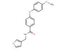 N-(3-furylmethyl)-4-(4-methoxyphenoxy)benzamide