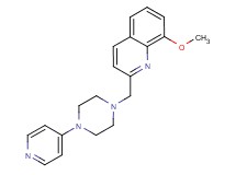 8-methoxy-2-{[4-(4-pyridinyl)-1-piperazinyl]methyl}quinoline bis(trifluoroacetate)