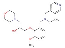 1-(2-{[ethyl(4-pyridinylmethyl)amino]methyl}-6-methoxyphenoxy)-3-(4-morpholinyl)-2-propanol