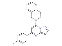 6-[5-(4-fluorophenyl)pyrazolo[1,5-a]pyrimidin-7-yl]-5,6,7,8-tetrahydro-1,6-naphthyridine