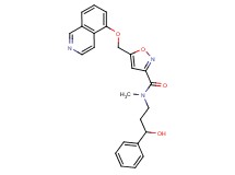 N-(3-hydroxy-3-phenylpropyl)-5-[(5-isoquinolinyloxy)methyl]-N-methyl-3-isoxazolecarboxamide