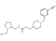 3-[1-(3-cyanobenzyl)piperidin-4-yl]-N-[(1-ethylpyrrolidin-2-yl)methyl]propanamide
