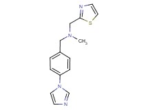 1-[4-(1H-imidazol-1-yl)phenyl]-N-methyl-N-(1,3-thiazol-2-ylmethyl)methanamine