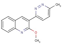 2-methoxy-3-(6-methylpyridazin-3-yl)quinoline
