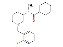 N-[1-(2-fluorobenzyl)-3-piperidinyl]-N-methylcyclohexanecarboxamide