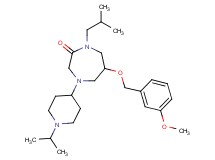 1-isobutyl-4-(1-isopropyl-4-piperidinyl)-6-[(3-methoxybenzyl)oxy]-1,4-diazepan-2-one