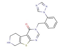 3-[2-(1H-1,2,4-triazol-1-yl)benzyl]-5,6,7,8-tetrahydropyrido[4',3':4,5]thieno[2,3-d]pyrimidin-4(3H)-one