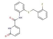 N-{2-[(2-fluorobenzyl)thio]phenyl}-6-oxo-1,6-dihydropyridine-2-carboxamide