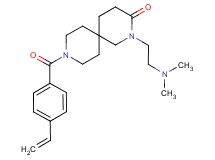 2-[2-(dimethylamino)ethyl]-9-(4-vinylbenzoyl)-2,9-diazaspiro[5.5]undecan-3-one