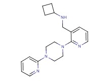 N-({2-[4-(2-pyridinyl)-1-piperazinyl]-3-pyridinyl}methyl)cyclobutanamine