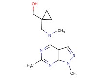 (1-{[(1,6-dimethyl-1H-pyrazolo[3,4-d]pyrimidin-4-yl)(methyl)amino]methyl}cyclopropyl)methanol