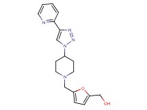 [5-({4-[4-(2-pyridinyl)-1H-1,2,3-triazol-1-yl]-1-piperidinyl}methyl)-2-furyl]methanol trifluoroacetate (salt)