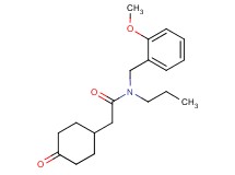 N-(2-methoxybenzyl)-2-(4-oxocyclohexyl)-N-propylacetamide