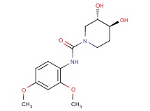 (3S*,4S*)-N-(2,4-dimethoxyphenyl)-3,4-dihydroxypiperidine-1-carboxamide