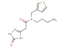 N-butyl-2-(5-oxo-4,5-dihydro-1H-1,2,4-triazol-3-yl)-N-(3-thienylmethyl)acetamide