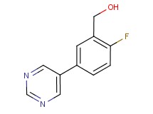 (2-fluoro-5-pyrimidin-5-ylphenyl)methanol