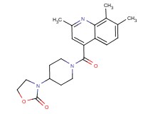 3-{1-[(2,7,8-trimethyl-4-quinolinyl)carbonyl]-4-piperidinyl}-1,3-oxazolidin-2-one