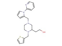 2-[4-{[1-(2-pyridinyl)-1H-pyrrol-2-yl]methyl}-1-(2-thienylmethyl)-2-piperazinyl]ethanol