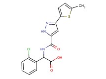 (2-chlorophenyl)({[3-(5-methyl-2-thienyl)-1H-pyrazol-5-yl]carbonyl}amino)acetic acid