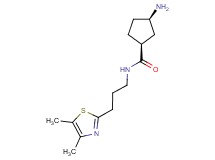 rel-(1S,3R)-3-amino-N-[3-(4,5-dimethyl-1,3-thiazol-2-yl)propyl]cyclopentanecarboxamide dihydrochloride