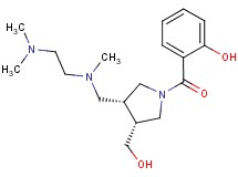2-{[(3R*,4R*)-3-{[[2-(dimethylamino)ethyl](methyl)amino]methyl}-4-(hydroxymethyl)pyrrolidin-1-yl]carbonyl}phenol