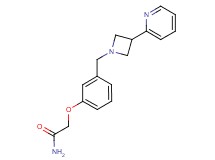 2-(3-{[3-(2-pyridinyl)-1-azetidinyl]methyl}phenoxy)acetamide