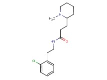 N-[2-(2-chlorophenyl)ethyl]-3-(1-methyl-2-piperidinyl)propanamide
