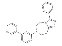 3-phenyl-7-[4-(3-pyridinyl)-2-pyrimidinyl]-6,7,8,9-tetrahydro-5H-[1,2,4]triazolo[4,3-d][1,4]diazepine