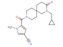 5-{[2-(cyclopropylmethyl)-3-oxo-2,9-diazaspiro[5.5]undec-9-yl]carbonyl}-1-methyl-1H-pyrrole-3-carbonitrile