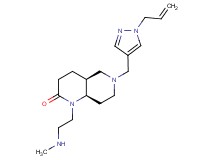 rel-(4aS,8aR)-6-[(1-allyl-1H-pyrazol-4-yl)methyl]-1-[2-(methylamino)ethyl]octahydro-1,6-naphthyridin-2(1H)-one dihydrochloride