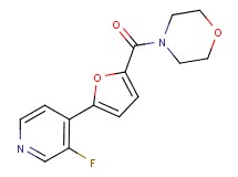 4-[5-(3-fluoropyridin-4-yl)-2-furoyl]morpholine
