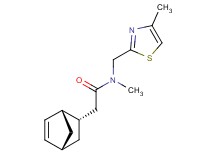 2-[(1S*,2S*,4S*)-bicyclo[2.2.1]hept-5-en-2-yl]-N-methyl-N-[(4-methyl-1,3-thiazol-2-yl)methyl]acetamide