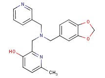 2-{[(1,3-benzodioxol-5-ylmethyl)(pyridin-3-ylmethyl)amino]methyl}-6-methylpyridin-3-ol