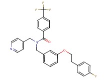 N-{3-[2-(4-fluorophenyl)ethoxy]benzyl}-N-(4-pyridinylmethyl)-4-(trifluoromethyl)benzamide