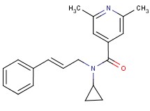 N-cyclopropyl-2,6-dimethyl-N-[(2E)-3-phenylprop-2-en-1-yl]isonicotinamide