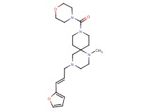4-[(2E)-3-(2-furyl)prop-2-en-1-yl]-1-methyl-9-(morpholin-4-ylcarbonyl)-1,4,9-triazaspiro[5.5]undecane