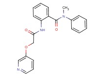 N-methyl-N-phenyl-2-{[(pyridin-3-yloxy)acetyl]amino}benzamide