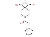 (1R*,3S*)-7-(cyclopentylacetyl)-7-azaspiro[3.5]nonane-1,3-diol