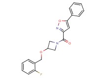 3-({3-[(2-fluorobenzyl)oxy]-1-azetidinyl}carbonyl)-5-phenylisoxazole