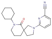 6-(7-cyclohexyl-6-oxo-2,7-diazaspiro[4.5]dec-2-yl)pyridine-2-carbonitrile