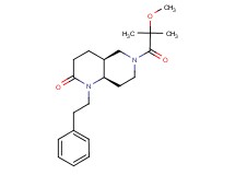 (4aS*,8aR*)-6-(2-methoxy-2-methylpropanoyl)-1-(2-phenylethyl)octahydro-1,6-naphthyridin-2(1H)-one