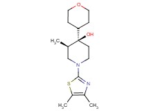 (3R*,4R*)-1-(4,5-dimethyl-1,3-thiazol-2-yl)-3-methyl-4-(tetrahydro-2H-pyran-4-yl)-4-piperidinol