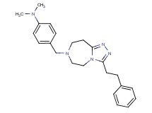 N,N-dimethyl-4-{[3-(2-phenylethyl)-5,6,8,9-tetrahydro-7H-[1,2,4]triazolo[4,3-d][1,4]diazepin-7-yl]methyl}aniline