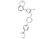 methyl 4-(4-{[2-(2,3-dimethoxyphenyl)-5-methyl-1,3-oxazol-4-yl]methyl}-1-piperazinyl)benzoate