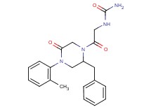 N-{2-[2-benzyl-4-(2-methylphenyl)-5-oxo-1-piperazinyl]-2-oxoethyl}urea