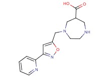 1-[(3-pyridin-2-ylisoxazol-5-yl)methyl]-1,4-diazepane-6-carboxylic acid