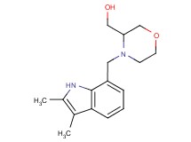 {4-[(2,3-dimethyl-1H-indol-7-yl)methyl]morpholin-3-yl}methanol